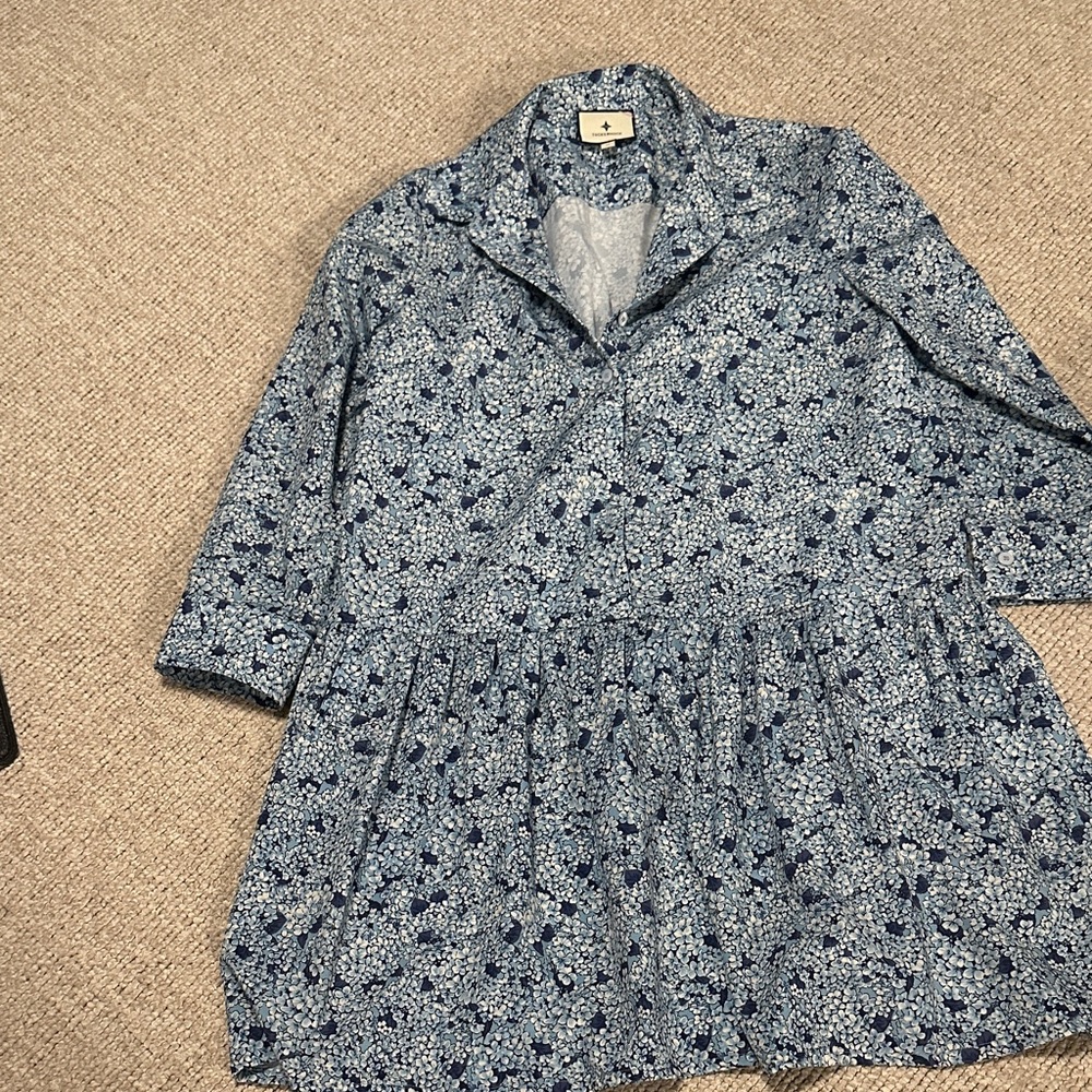 Tuckernuck Blue Floral Mini Dress